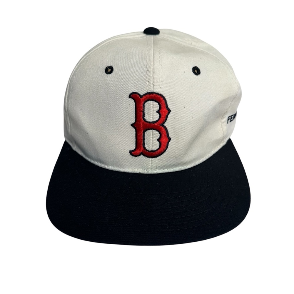 Vintage Boston Red Sox MLB Baseball Starter Leather Strap Adjustable Hat